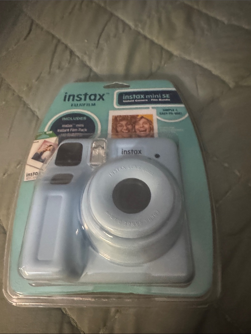 Fujifilm Instax Mini SE Instant Camera - Light Blue